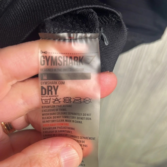 Women GymShark Crop Leggings Size Medium - Picture 4 of 6